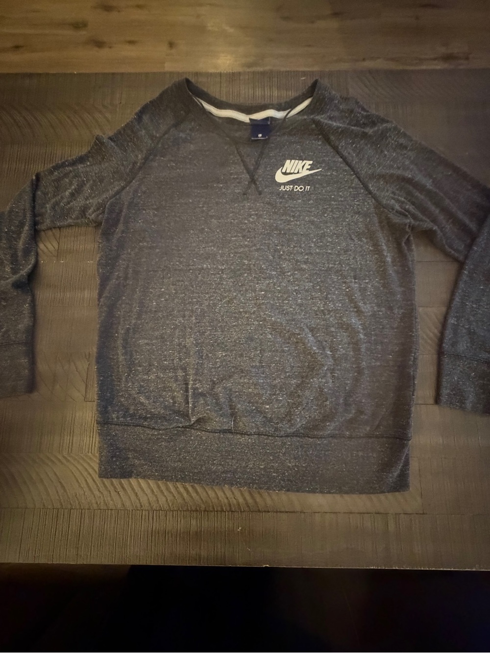 Nike Unisex Dark Gray Crewneck light sweatshirt- Iconic Logo